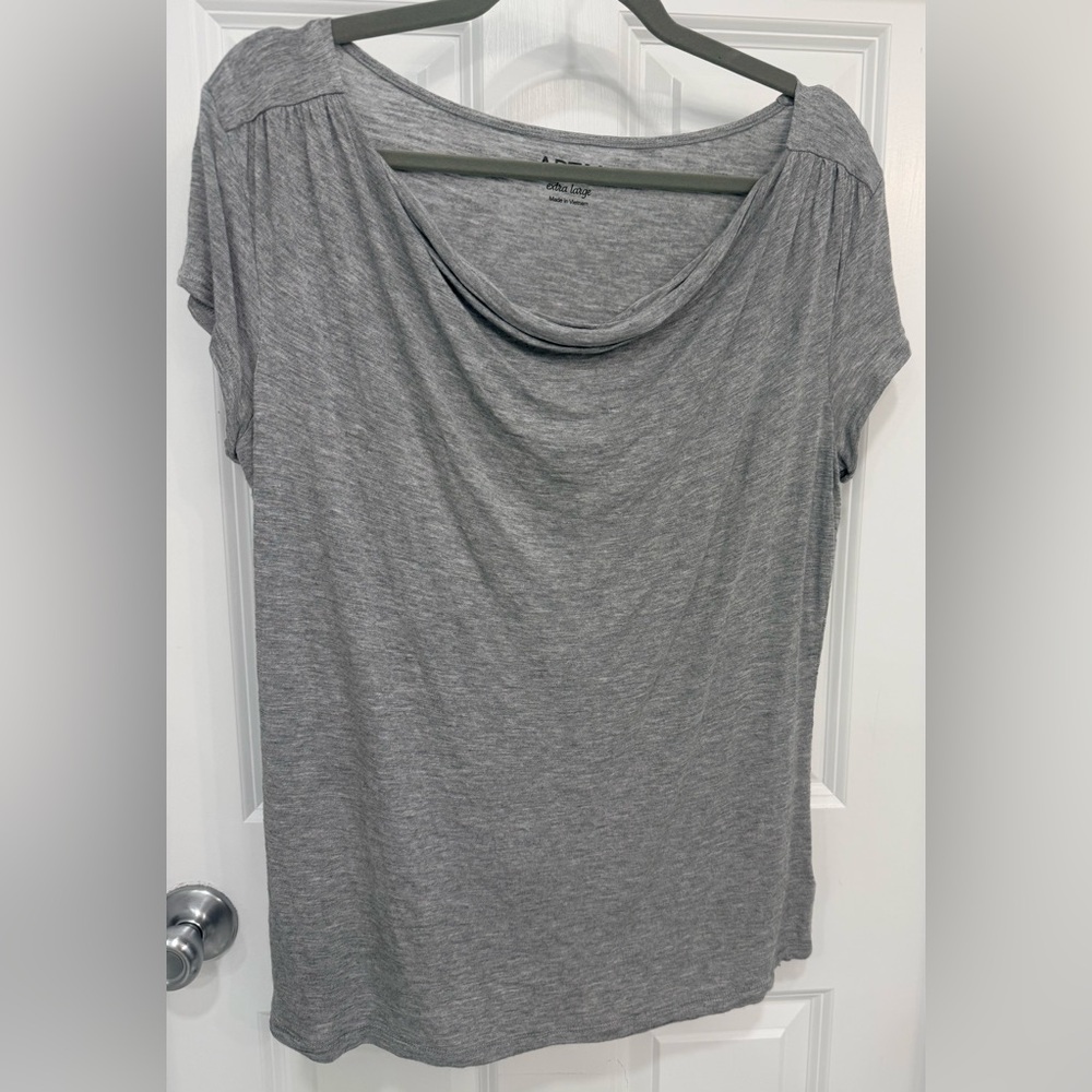 Apt. 9 Heather Gray Short Sleeve Top